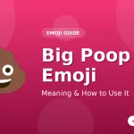 Big poop emoji (💩) meaning and how to use it